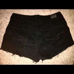 American Eagle Black “High-Waisted” Shorts